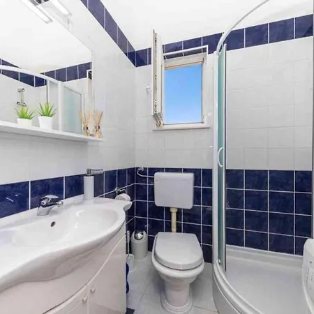In Okrug Gornji With Sea View, Balcony, Air Conditioning, W-lan 5050-1 Apartment